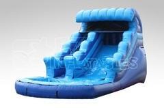 Blue Splash inflatable water slide